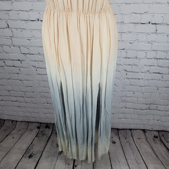 Lulus Multicolor Ombre Sleeveless Lightweight Front Slits Maxi Dress Size XS - Picture 6 of 11